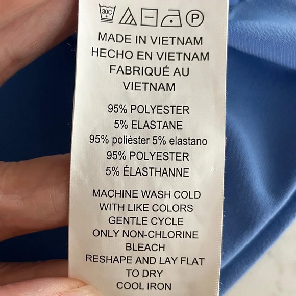 Michael Kors Sweet Flounce Sleeve w Gathered Neckline Dress Blue Sz M NWOT - Picture 11 of 12